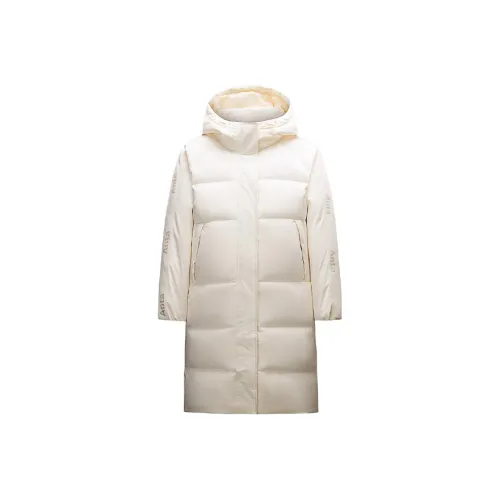ANTA Пуховик Женские Ванильный Экрю