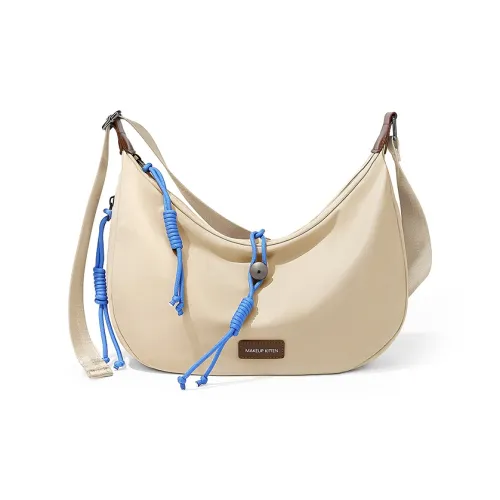 MAKEUP KITTEN Нейлоновая ткань с синтетической кожей сумка через плечо женская абрикосового цвета