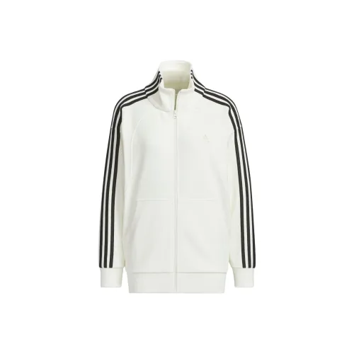 Adidas 3 Stripes FW24 KNIT Куртка Куртки Пальто Женская Белая