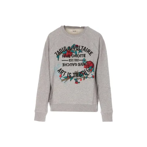 Zadig Voltaire Толстовка Женская Серого цвета