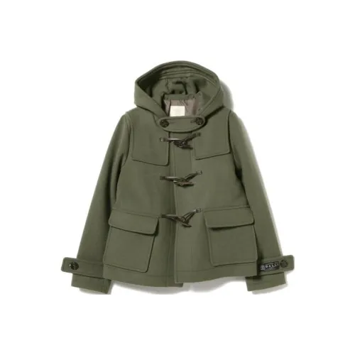Beams Оливково-зеленое Женское Пальто