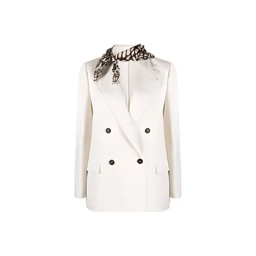 Brunello Cucinelli Сливочный Женские Офисные Костюмы