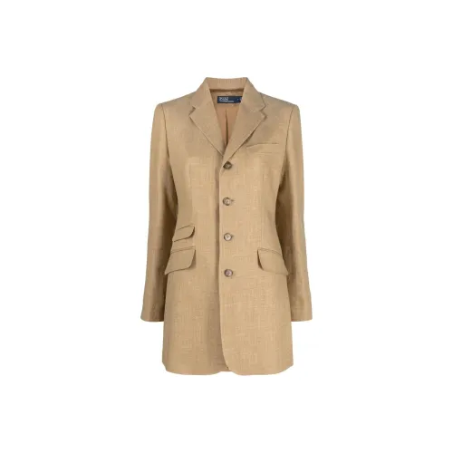 Polo Ralph Lauren SS23 Бизнес-костюм Пальто Женское Хаки