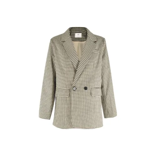 Cubic Черная клетка Женские офисные костюмы