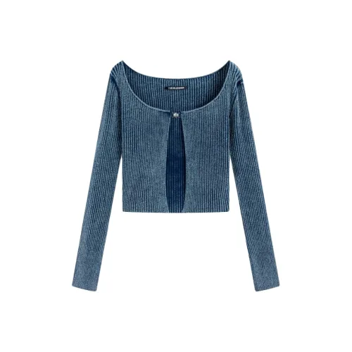 The Blender Трикотаж Женский Джинсовый Синий