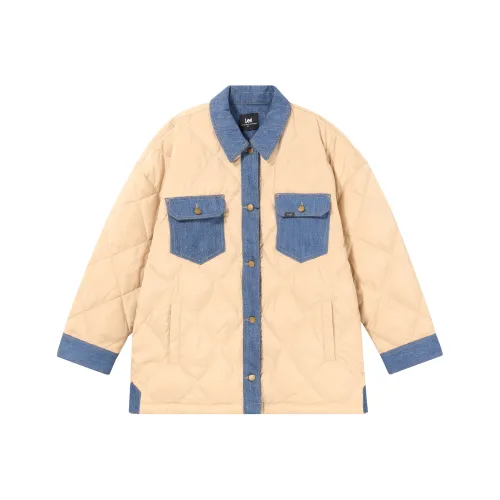 Lee Пуховик Женский Бежевый Желтый