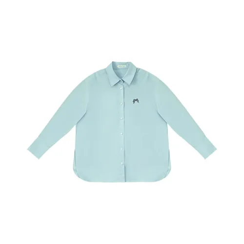 WUPODAMANVZHUANG Рубашка Женская Mint Mambo