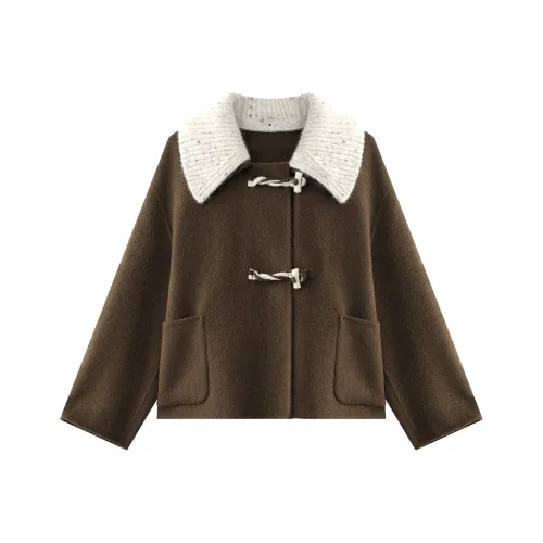 THE SEA LIFE Куртки Пальто Женские Темная Бабочка Коричневый