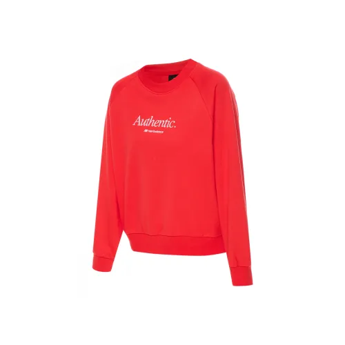 New Balance Athletics Icono Graphic Толстовка Женская Настоящий Красный
