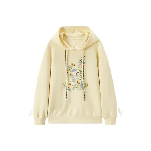 EICHITOO Свитшот Женский Светло-Желтый