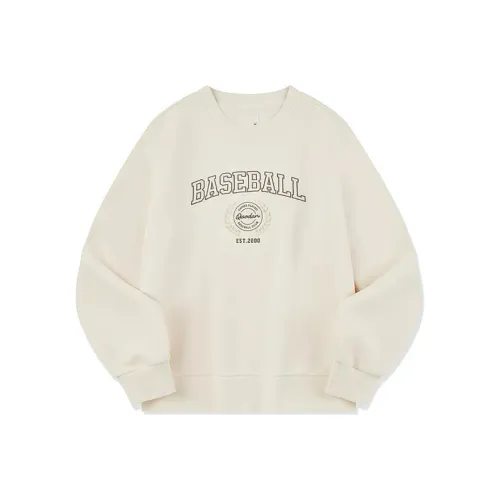 QIAODAN Sports Life Collection Толстовка Женская Кремово-Белая