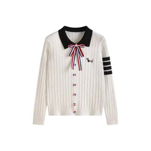 POPO.INFO Трикотажная ткань Кардиган для женских Длинный рукав Пальто Женские