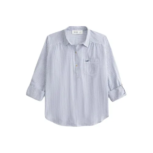 Hollister Рубашка Женская Синие Полосы
