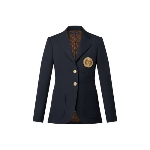 LOUIS VUITTON SS23 Бизнес-костюм Пальто Женское Морской Синий