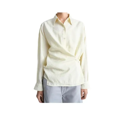 Lemaire Рубашка Весенне-летняя Женская Миндально-белая