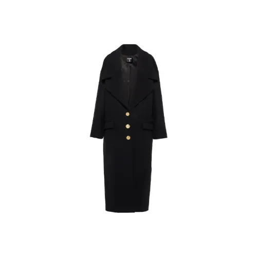 BALMAIN Черное Женское Пальто