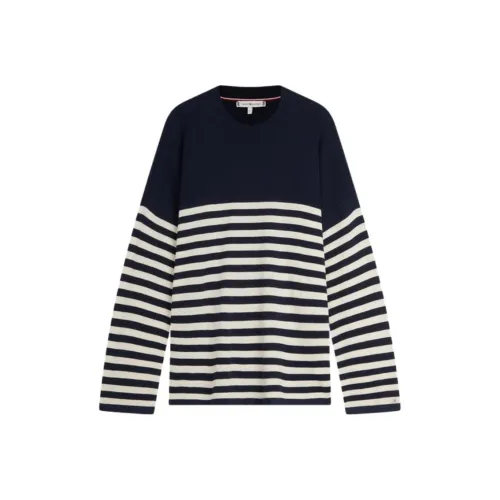Tommy Hilfiger Темно-синий с Белым Женские Трикотаж