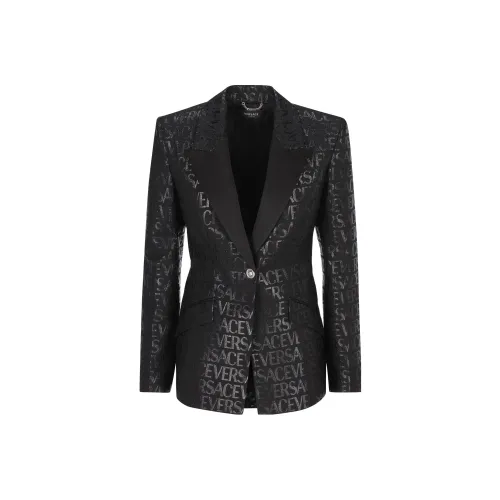 VERSACE SS23 Бизнес-костюм Пальто Женское Черное