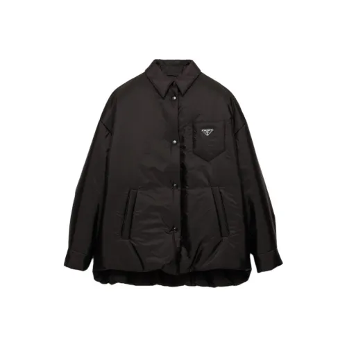 PRADA RE Нейлон Куртки и Пальто Женские Черные
