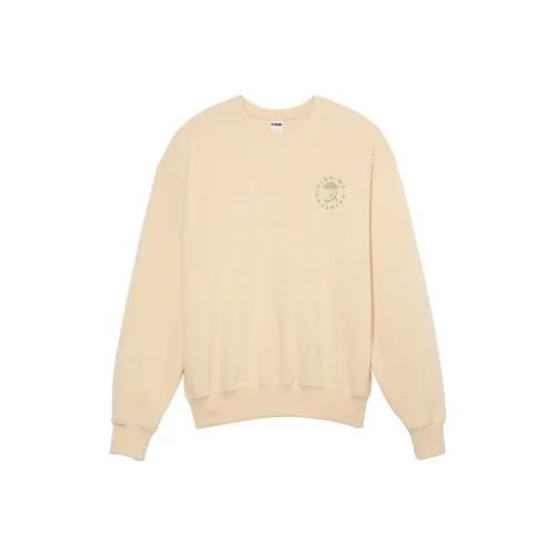 Victoria's Secret Розовый Цвет плюща Флис Crew Sweats CBH Толстовка Женские Цвет холста Beverly Hills