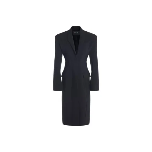 Mugler Черное Женское Пальто