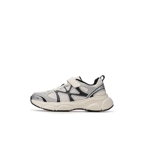 MLB New York Yankees Противоскользящий и Дышащий Низкий Топ Детская Беговая Обувь Экрю для Детей Возрастом 3-7 Лет