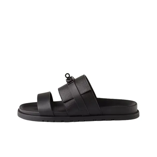 HERMES Слипоны Мужской Черный