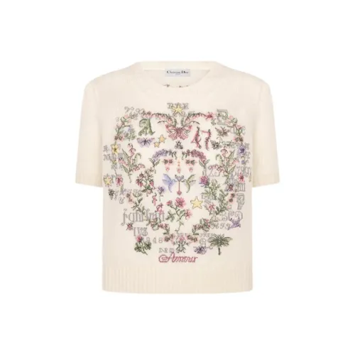 DIOR SS25 Трикотаж Женский Бежевый