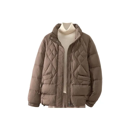 Cypress House Пуховик Женские Красный кофе