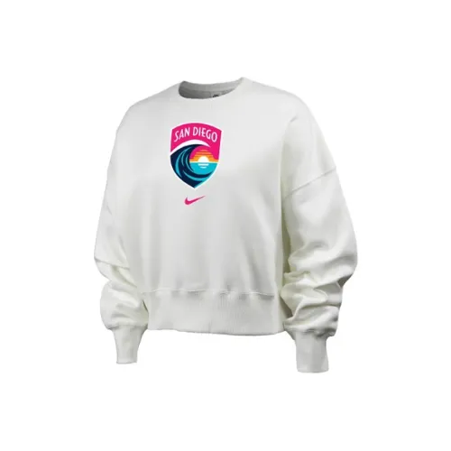 Nike San Diego Wave FC Phoenix Fleece Sweatshirt Женская Белая