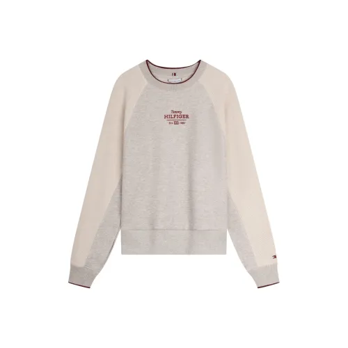 Tommy Hilfiger Свитшот Женский Экрю Серый Многоцветный