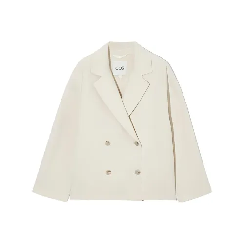 COS Белое Женское Пальто