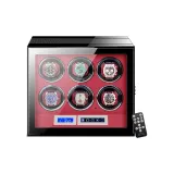 6 отделений для часов  
Внешняя сторона: угольный  
Внутренняя одежда: красный  
Контроль прикосновений  
Регулировка (сенсорный замок)