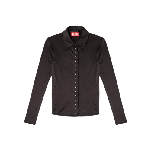 DIESEL SS25 Рубашка Женская Черная