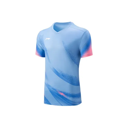 LINING Badminton Series T-Shirt Unisex Небесно-Синий