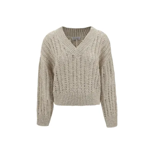 BRUNELLO CUCINELLI SS25 Трикотаж Женский Серый