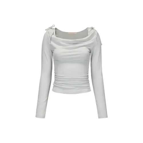 CHIWAWAMEME Морская соль Синий цвет Женский Трикотаж