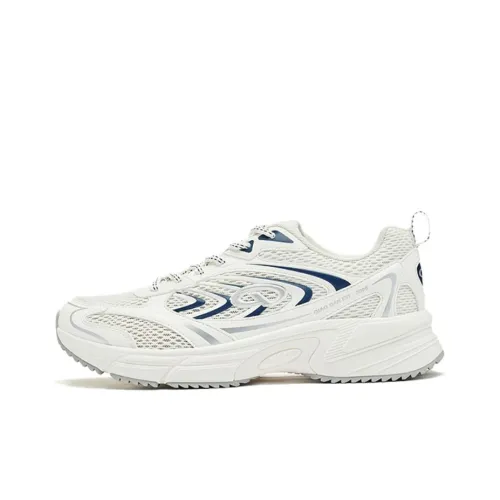 QIAODAN Нескользящий Легкий Низкий Топ Повседневная Беговая Обувь Мужская Белый Синий