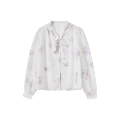 WESTLINK Шифон Рубашка Женская Белая