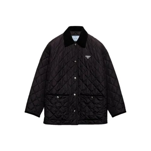 PRADA SS24 Куртки и Пальто Женские Черные