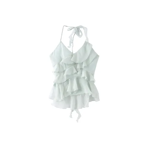 Giyu Топ на бретелях Женский Мятно-Синий