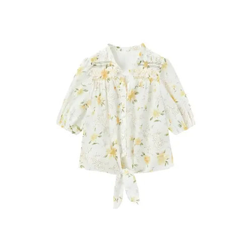 EICHITOO Рубашка Женская Экрю Полосы