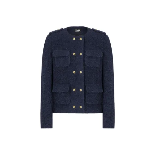 Куртки и пальто Karl Lagerfeld женские темно-синий