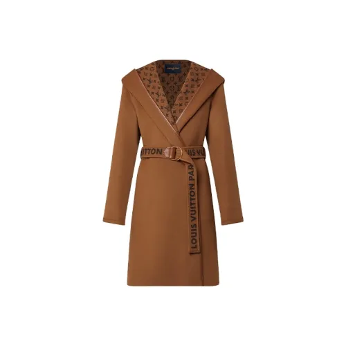 LOUIS VUITTON Пальто Женское Темно-хаки
