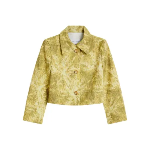 SCANLAN THEODORE Tinsel Linen Куртка Куртки Пальто Женские LIME Лайм