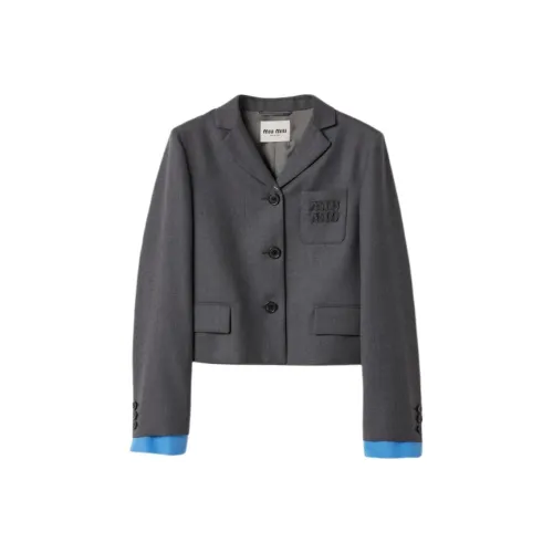 MIU MIU Куртки и Пальто Женские Серые