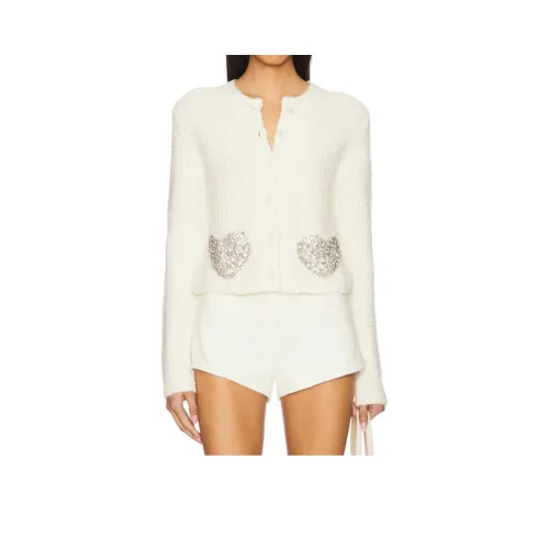 LOVESHACKFANCY Трикотаж Женский Белый