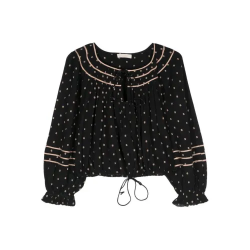 Ulla Johnson SS24 Рубашка Женская Черная