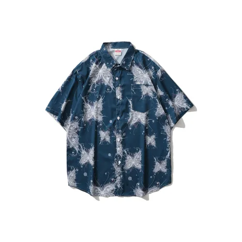 BEAR UNION Синие Унисекс Рубашки