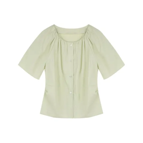 SOLIGHTER Рубашка Женская Светло-Мятно-Зеленая